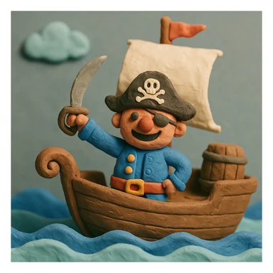 pirate ship sticker