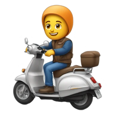 holland sur un scooter sticker