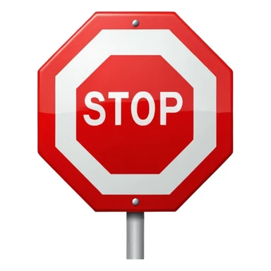 stop sign  sticker