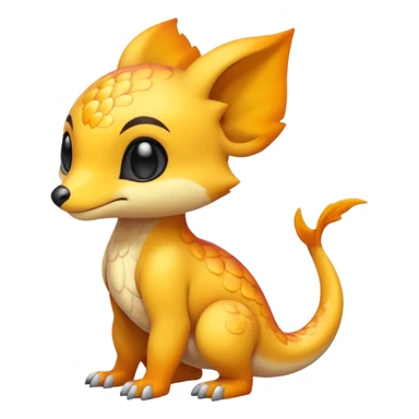 Cute cool animal hybrid Fakemon full body sticker