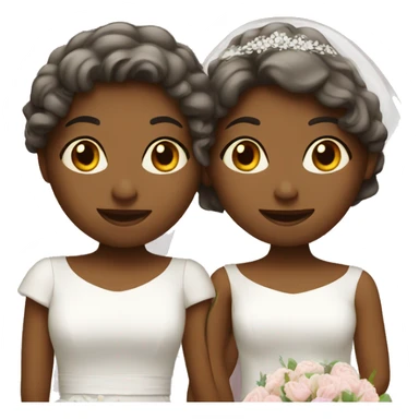 Two girls married  sticker