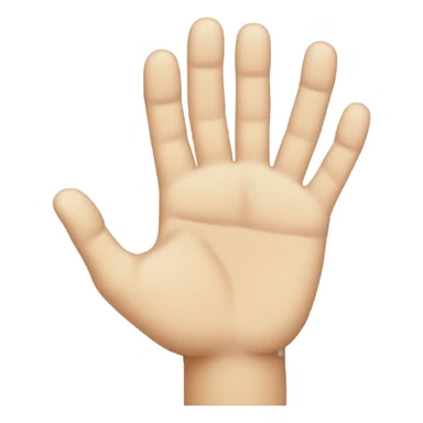 Hand making a 4  sticker