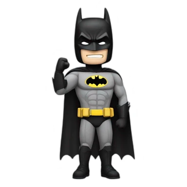 batman showing salute gesture sticker