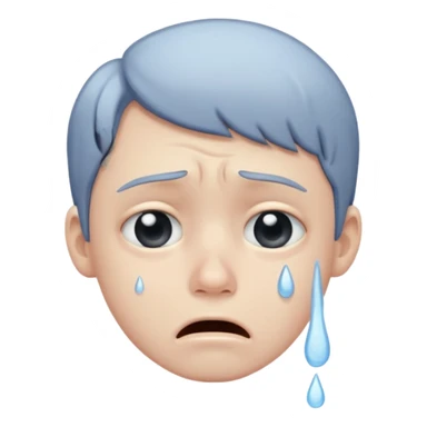 Crying so hard as hard as possible and a boy like rivers of cry sticker