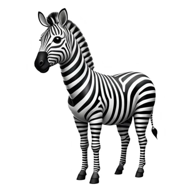 cinematic-zebra-realistic-full-body-standing-emoji,-elegant-frame-balanced-gracefully,-bold-black-and-white-stripes-contrasting-sharply,-head-tilted-dramatically,-expressive-dark-eyes-glinting-with-curiosity,-simplified-yet-realistic-focused-features,-highly-detailed,-glowing-with-an-almost-sarcastic-glow sticker