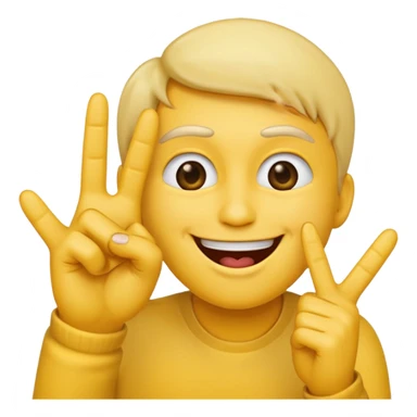 Classic emoji holding two fingers he just kissed into the air sticker