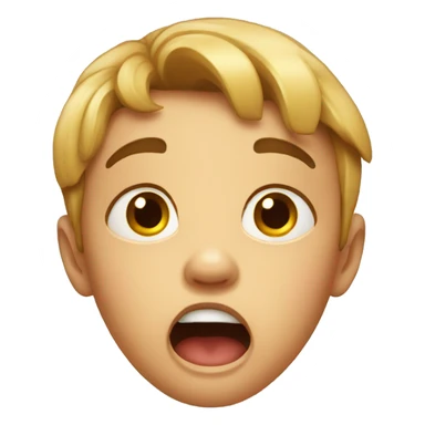 very scared child sticker