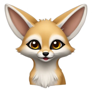 Fennec avec a maquillage Algérie sticker