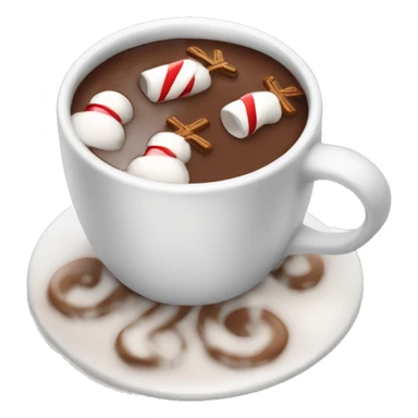 christmas hot chocolate  sticker