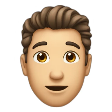 Un homme qui donne un gros bisous à une fille sticker