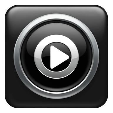 Play buttons black sticker