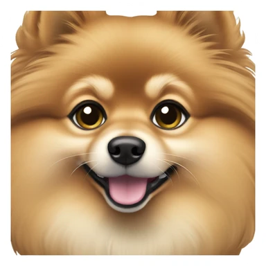Pomeranian sable color sticker