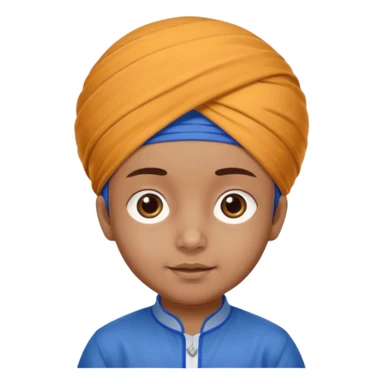 Sikh child wearing patka  sticker