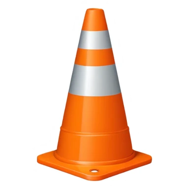 traffic cone sticker