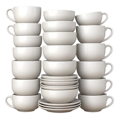 i wanted to create a image which show bulk orders of crockery items  sticker