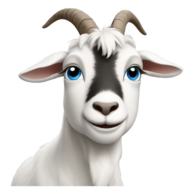 Goat with blue eyes  sticker