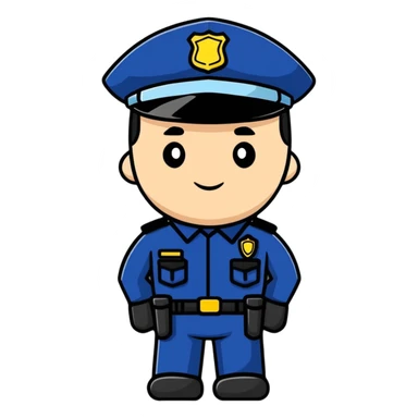 police officer sticker