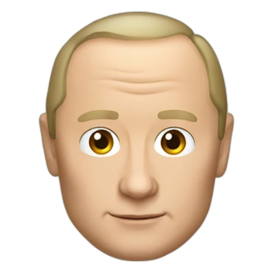 Putin in glass sticker