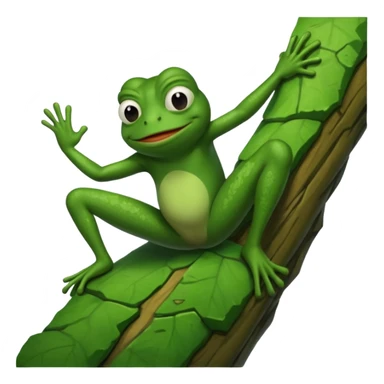 pepe the frog climb sticker
