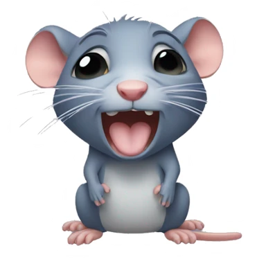 Rat crying tears sticker