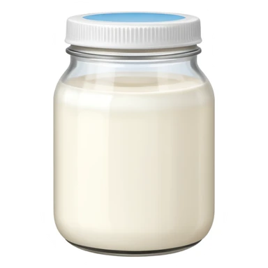 plain yogurt in a jar sticker