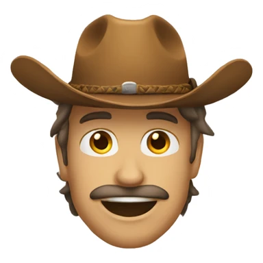 chapeau de cowboy sticker