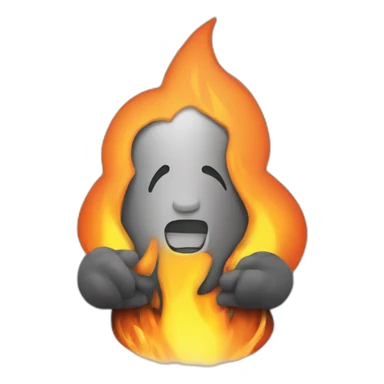 aws on fire sticker