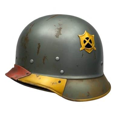 military simple helmet world war times  sticker