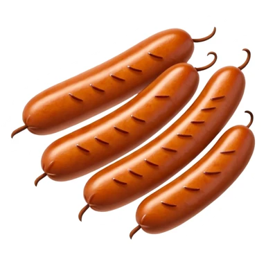 love-shaped sausages sticker