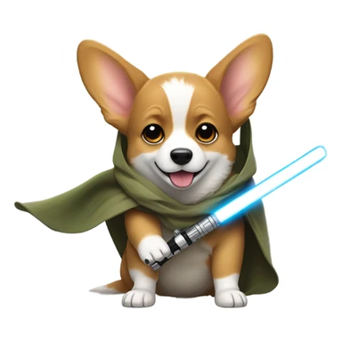 Star Wars corgi sticker
