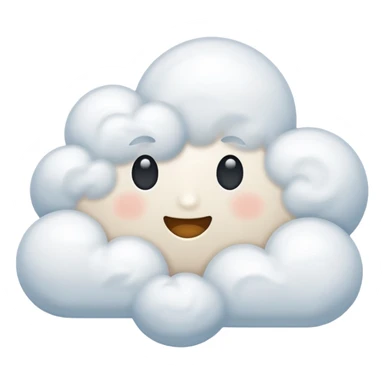 faceless cloud sticker