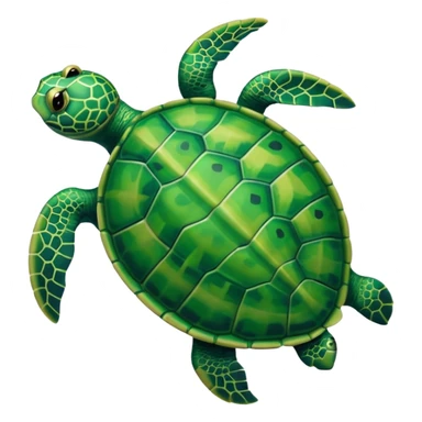 turtle overhead perspective sticker