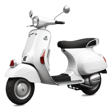 vespa white sticker