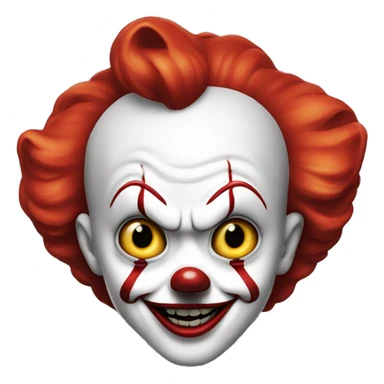 Happy pennywise red heart sticker