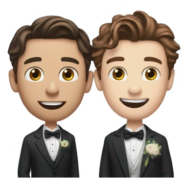 Tom holland ( man ) and kit conner ( man too) getting married ( gay mariage )  sticker