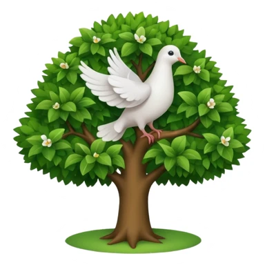 Tree and peace sticker