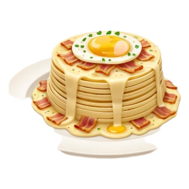 traditional italian carbonara sticker