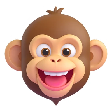 Monkey laugh  sticker
