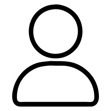 avatar icon, outlined, clean lines, modern icon style sticker