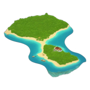 guadeloupe island map sticker