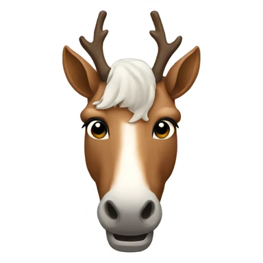 Horse reindeer sticker