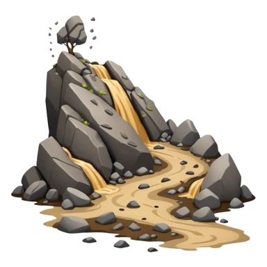 Landslide Pictorial Card sticker