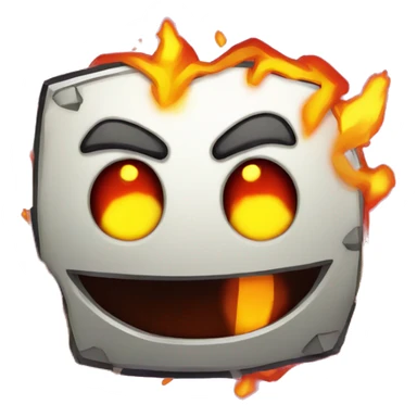 fire in the hole from geometry dash sticker