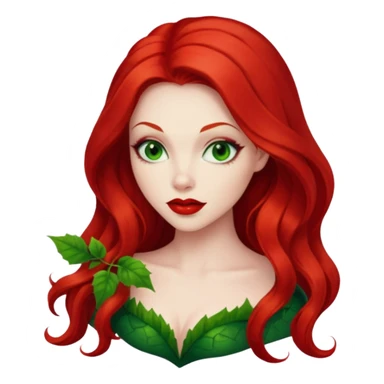 poison ivy face sticker