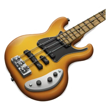 bass guitar sticker