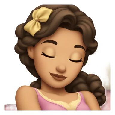 Sleeping brunette beauty Disney sticker