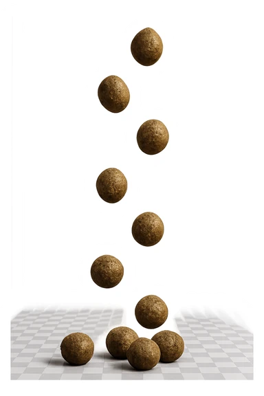 FECI DI ANIMALE A PALLINI CADONO DALL'ALTO sticker