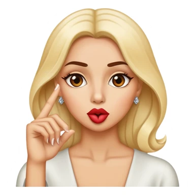 Diva diciendo silencio  sticker