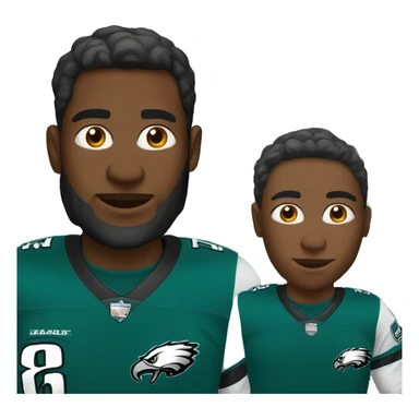 Black Amazon driver wearing a eagles jersey sticker