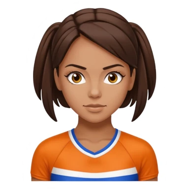 Sporty Spice with dark brown hair sticker